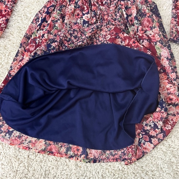 Girls Size 8 Lots of Love by Speechless Long Sleeve Floral Dress - Picture 2 of 7